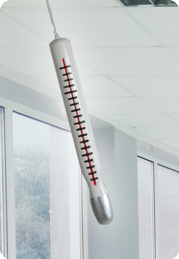 Grote dokter thermometer plastic