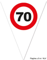 Guirlande 70 panneau de signalisation 5m