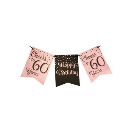 Guirlande d'anniversaire 60 ans - 6 mètres