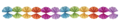 Guirlande de papier 4,5 x 15,5 x 360 cm - Multicolore