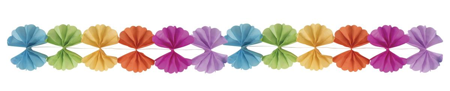 Guirlande de papier 4,5 x 15,5 x 360 cm - Multicolore
