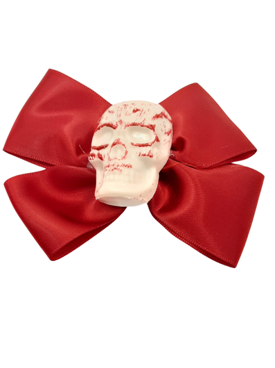 Haarspeld skull rood