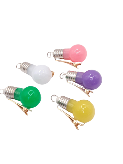 Hair clips light bulbs 5 pieces