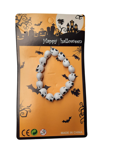 Halloween armband doodskoppen