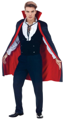 Halloween cape 140cm tweezijdig rood zwart