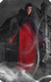 Halloween cape met netstof grijze -zwart 140 CM volwassene