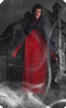 Halloween cape met netstof grijze -zwart 140 CM volwassene