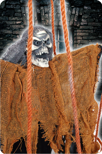 Halloween doll in cage