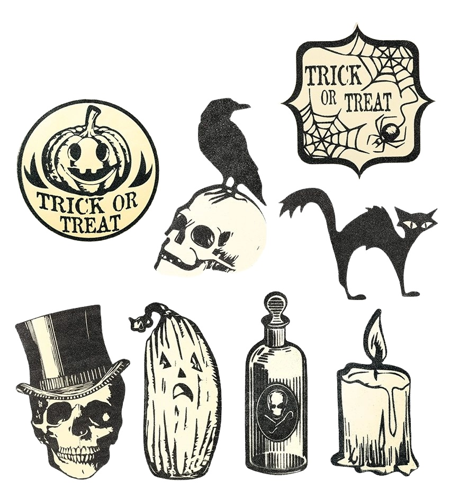 Halloween glitter decoratie