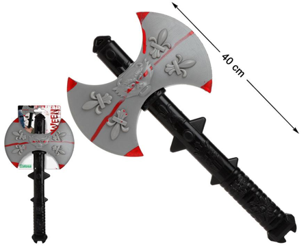 Halloween knight axe with blood.
