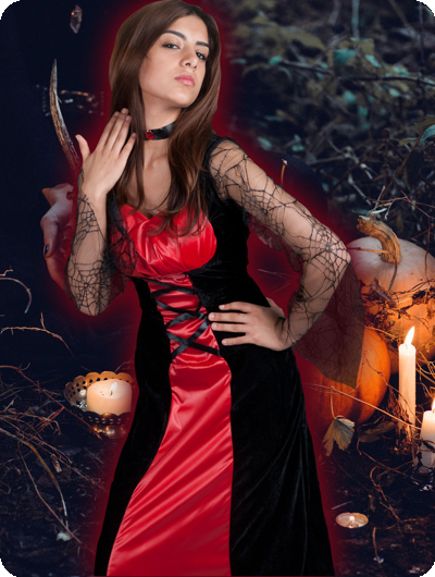 Halloween Lady Crudella vampire