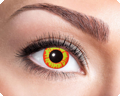 halloween lenses crazy orange yellow
