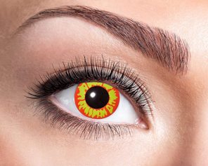 halloween lenzen crazy oranje geel