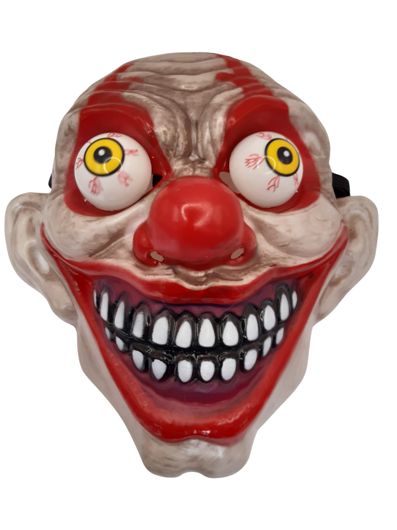 halloween Masker clown met bewegende ogen