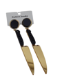 Halloween oorbellen gouden mes