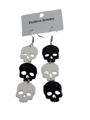 Halloween oorbellen skulls groot