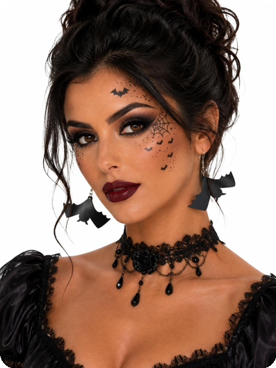Halloween oorbellen vleermuis