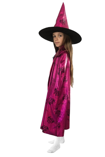 Halloween roze cape + hoed