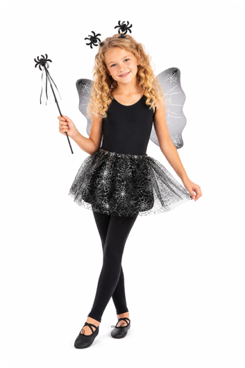 Halloween Set Kids: jupe, ailes, coiffures
