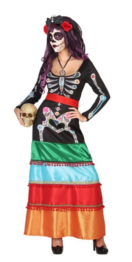 Halloween skelet mexicaanse jurk