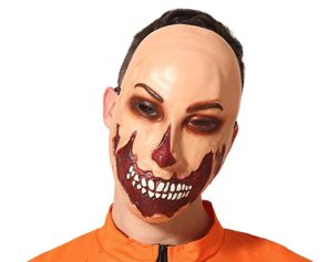 hallowwen plastic horror masker