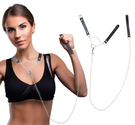 Halsband en lijn 90 cm