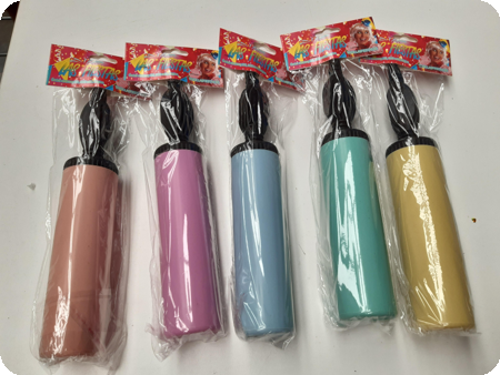 Handige plastic ballon pomp