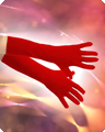 Handschoenen stretch 40 cm rood