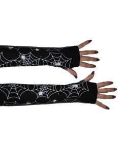 handschoenen zonder vingers spinnenweb