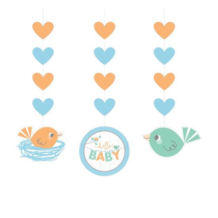 Hang Decoration Hello baby boy (3pcs)