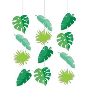 hangdeco tropical jungle with palm leaves