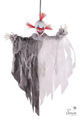 Hangende geanimeerde horrorclown - 60 cm