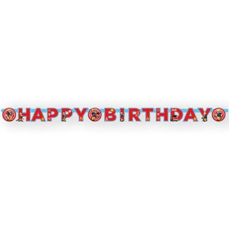 Happy Birthday Banner 'HBD' Fireman Sam