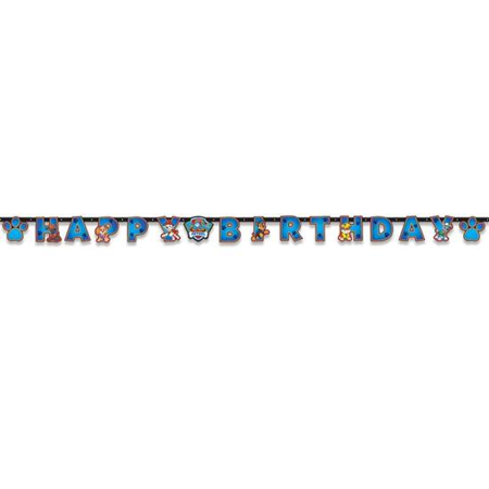 Happy Birthday Banner 'HBD' Paw Patrol (240cm)