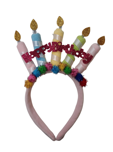 happy birthday diadeem met kaarsjes