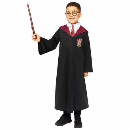 Harry Potter cloak with glasses and wand