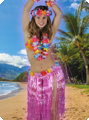 Hawaii jupe fuchsia