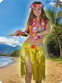Hawaii skirt yellow