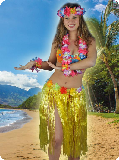 Hawaii skirt yellow