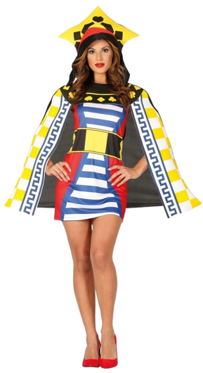 Hearts Queen Card Game Costume
