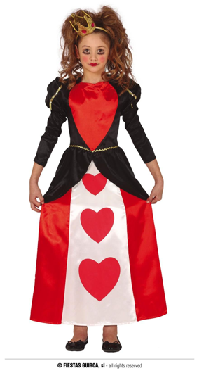 Hearts Queen costume girl