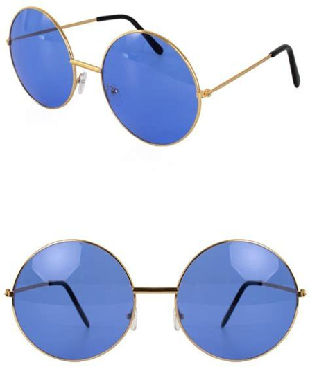 Hippie bril groot glas