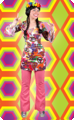Hippie disco broek Koraal