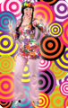 Hippie disco broek rose