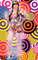 Hippie disco broek rose