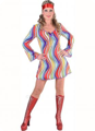 Hippie disco dress Rainbow