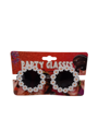 Hippie glasses with white flowers