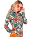 Hippie jaren 60 hemd voor dames