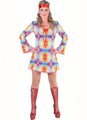 Hippie party dress ladies with batik print