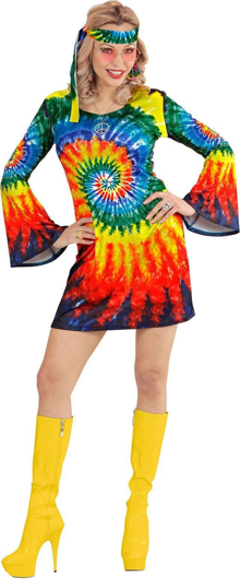 Hippie party jurk met batik print